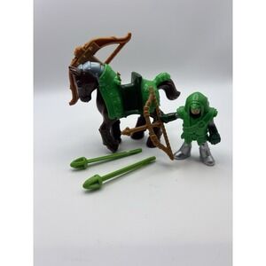 ⭐ Fisher-Price Imaginext Green Archer & Horse Crossbow Figure 100% COMPLETE‎ ⭐
